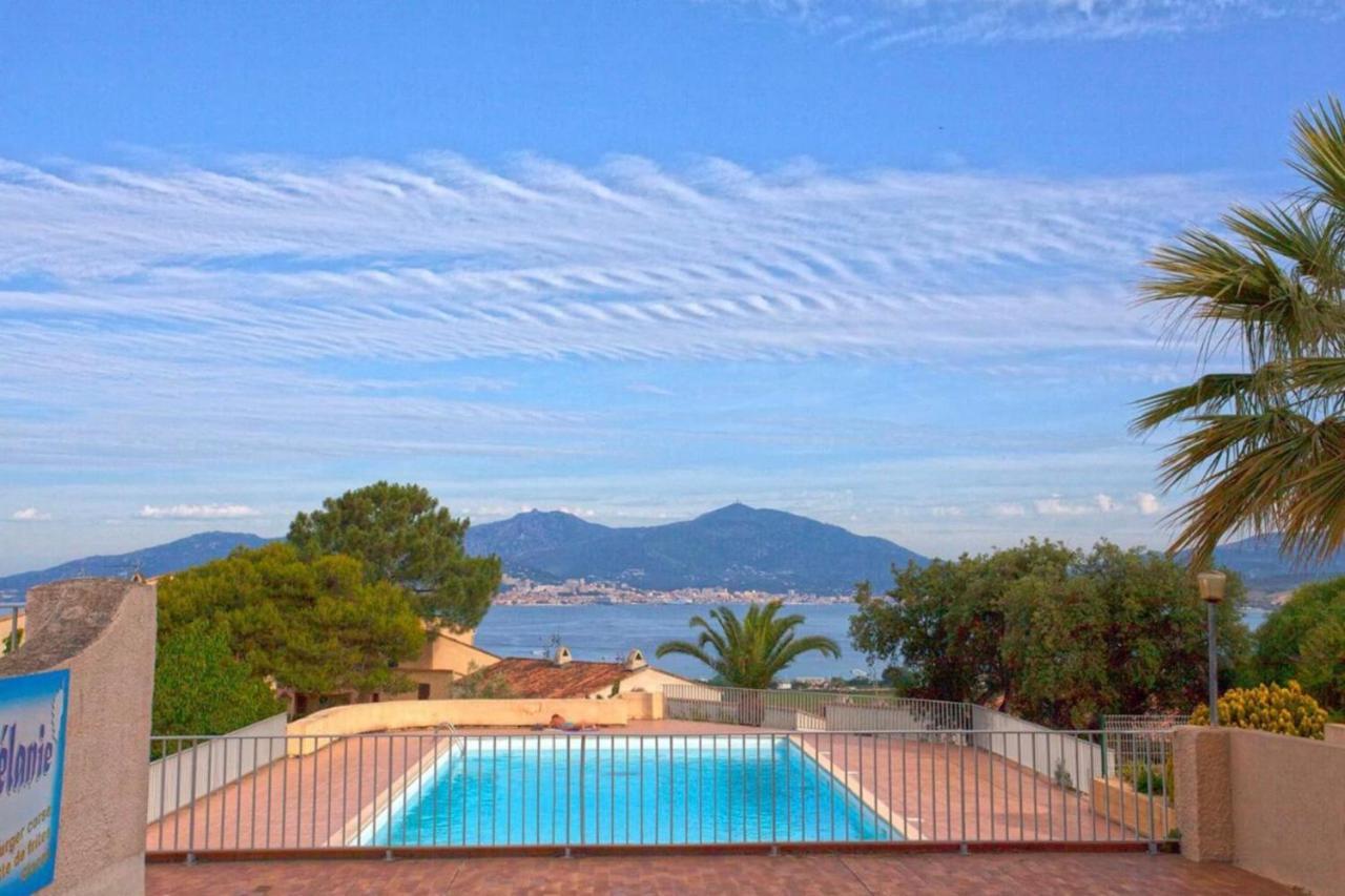 Studio Vue Mer A Porticcio Piscine Et Parking Eksteriør bilde