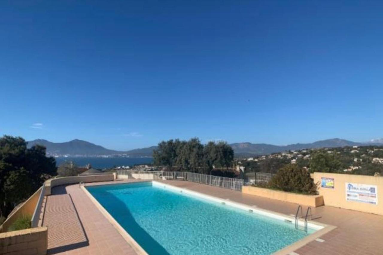 Studio Vue Mer A Porticcio Piscine Et Parking Eksteriør bilde