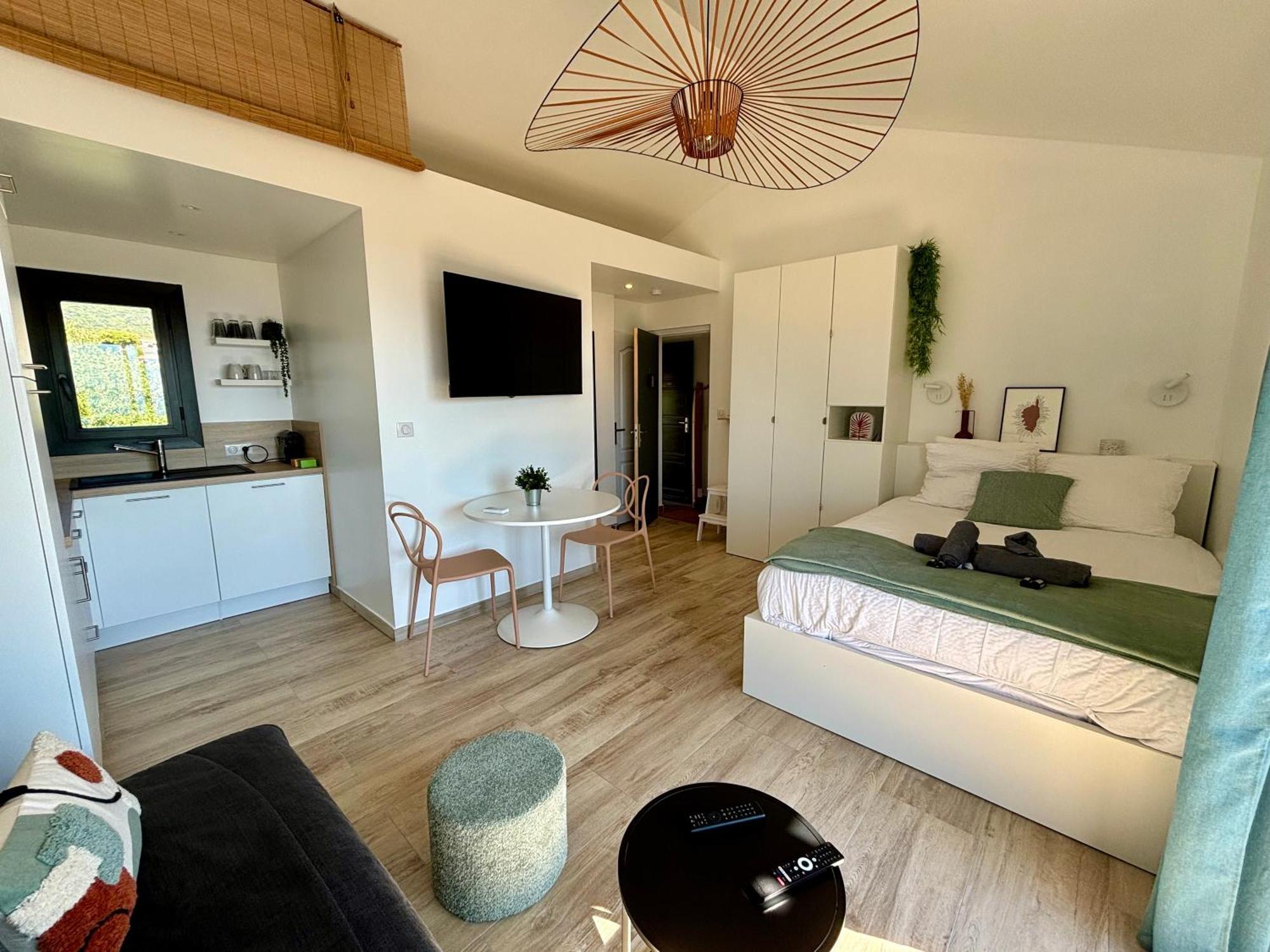 Studio Vue Mer A Porticcio Piscine Et Parking Eksteriør bilde