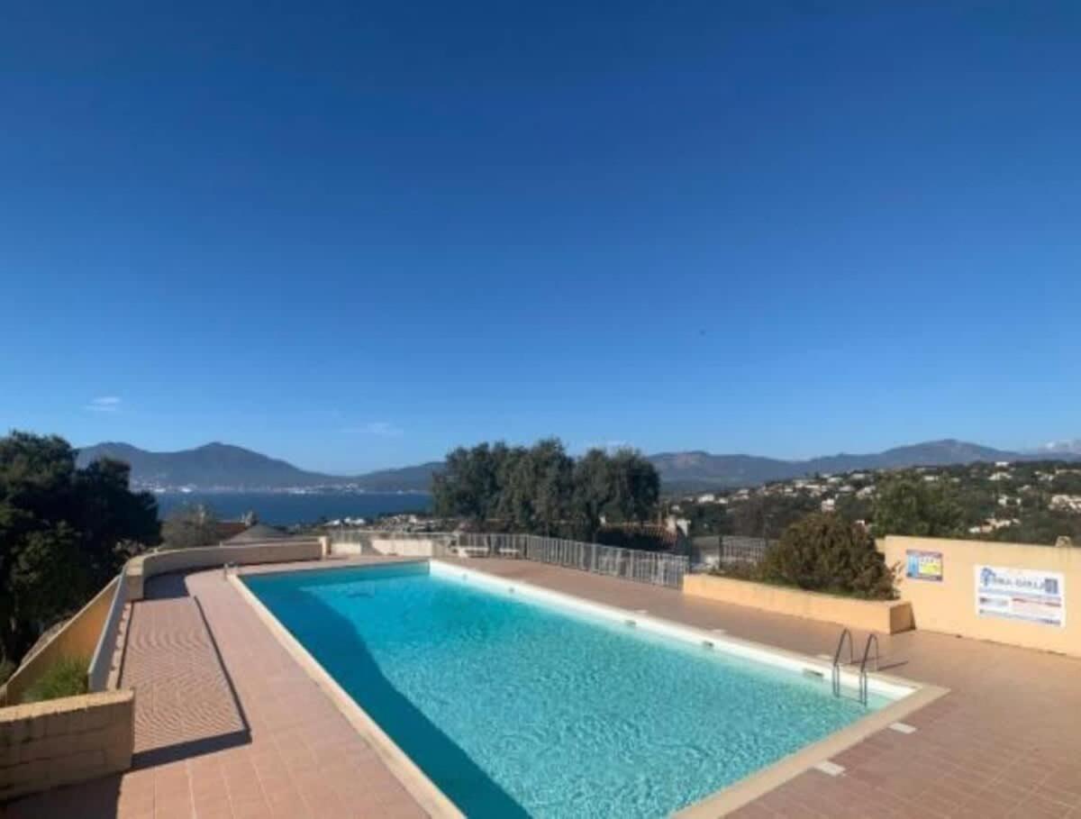 Studio Vue Mer A Porticcio Piscine Et Parking Eksteriør bilde