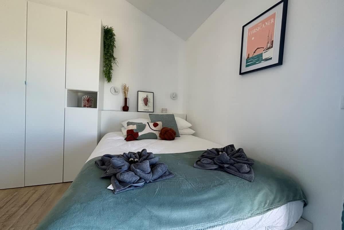 Studio Vue Mer A Porticcio Piscine Et Parking Eksteriør bilde